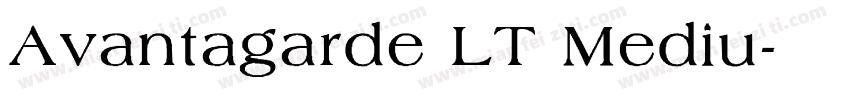 Avantagarde LT Mediu字体转换